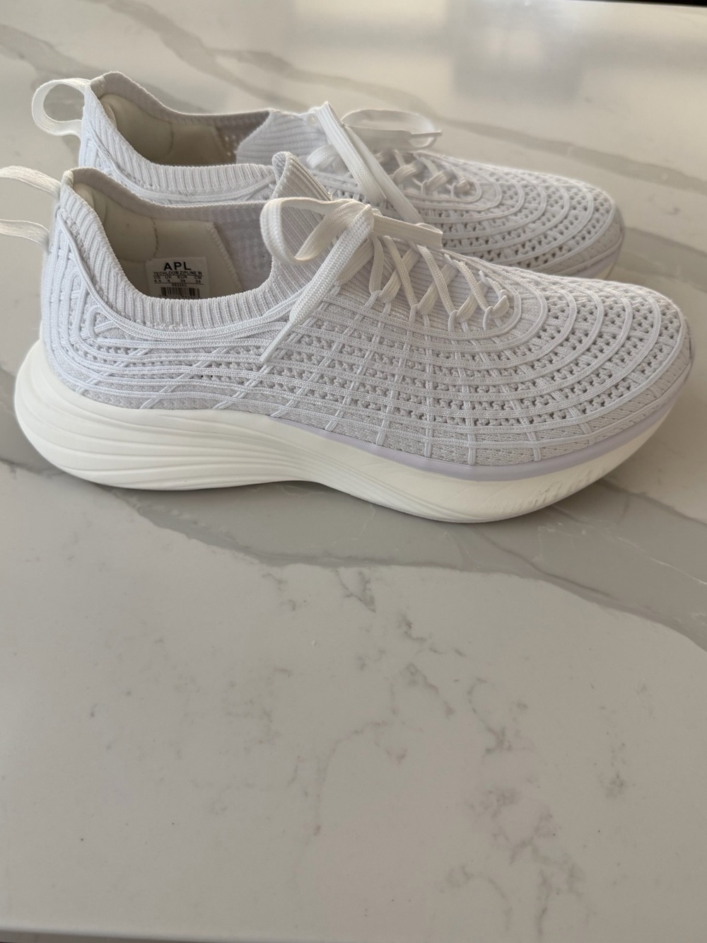 APL White TechLoom Zipline Sneakers 8.5